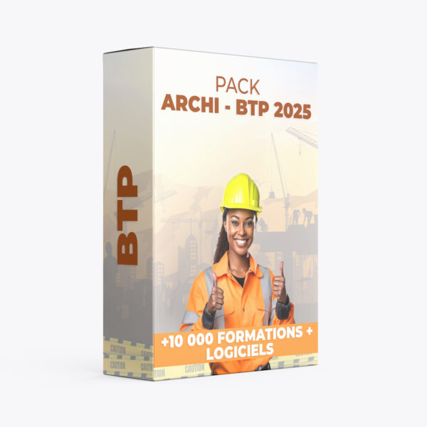 Pack de formation ARCHITECTURE / IMMOBILIER / BTP / ANIMATION : 2024