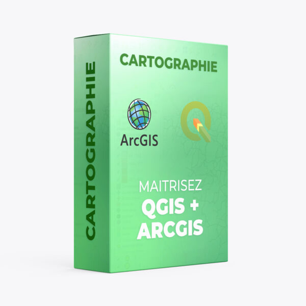 PACK 2 EN 1 : QGIS et ArcGIS + fichiers logiciels et BONUS